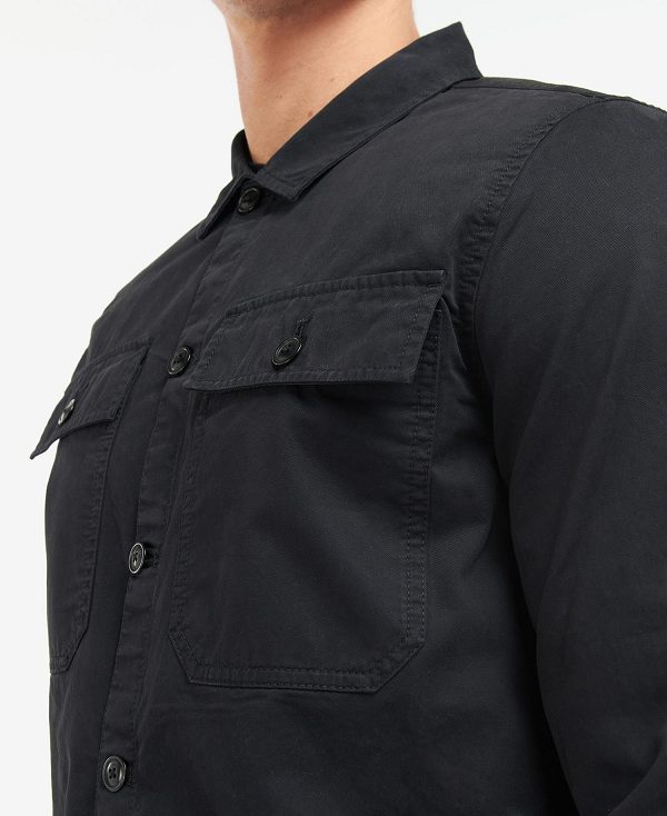 Barbour Adey Overshirt Black | BABO87651