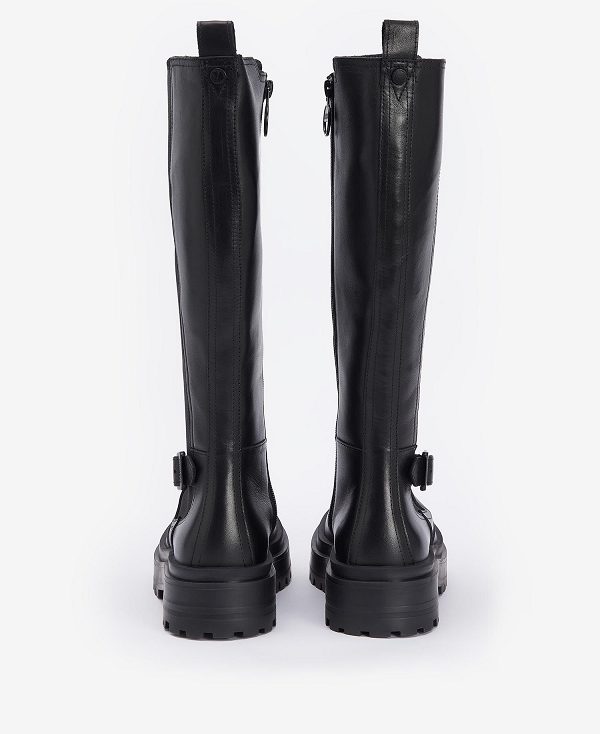 Barbour Alicia Knee-high Boots Classic Black | BABO89877