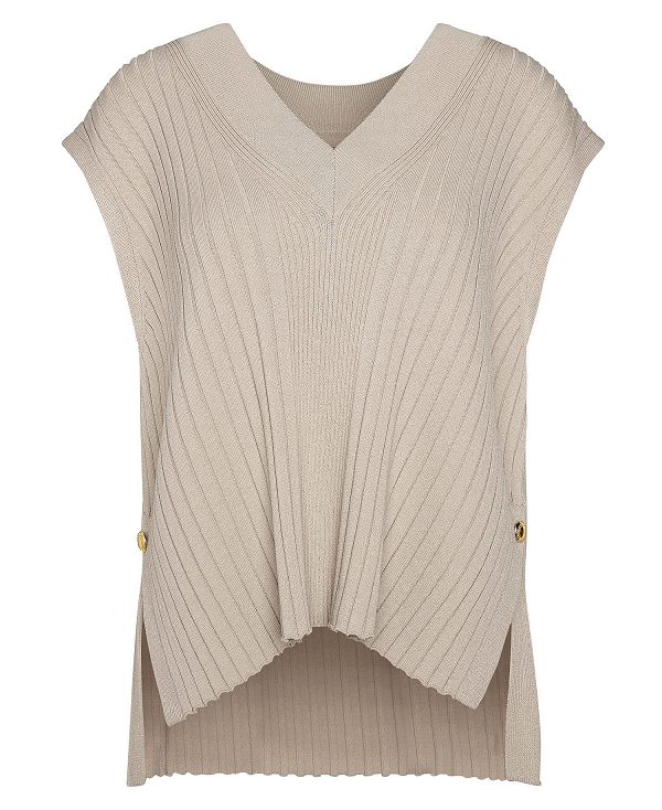 Barbour Alicia Sweater Vest Classic Beige | BABO89702