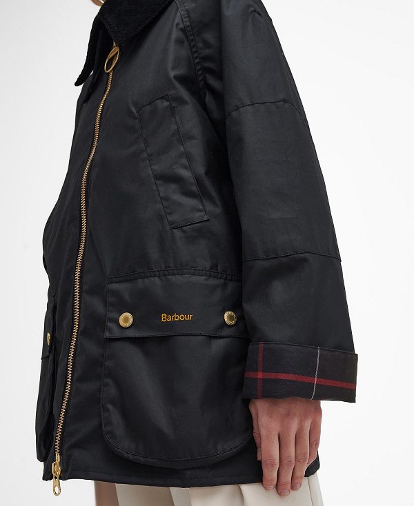 Barbour Allerston Waxed Jacket Black/Classic | BABO89243