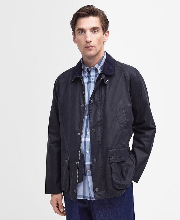 Barbour Ambleton Waxed Jacket Navy/Berwick | BABO87208