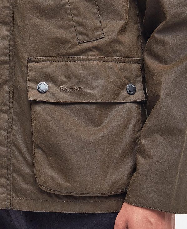 Barbour Ambleton Waxed Jacket Olive/Berwick | BABO87216