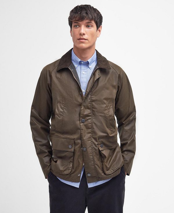 Barbour Ambleton Waxed Jacket Olive/Berwick | BABO87216