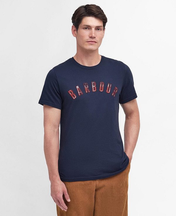 Barbour Ancroft T-shirt Navy | BABO88294