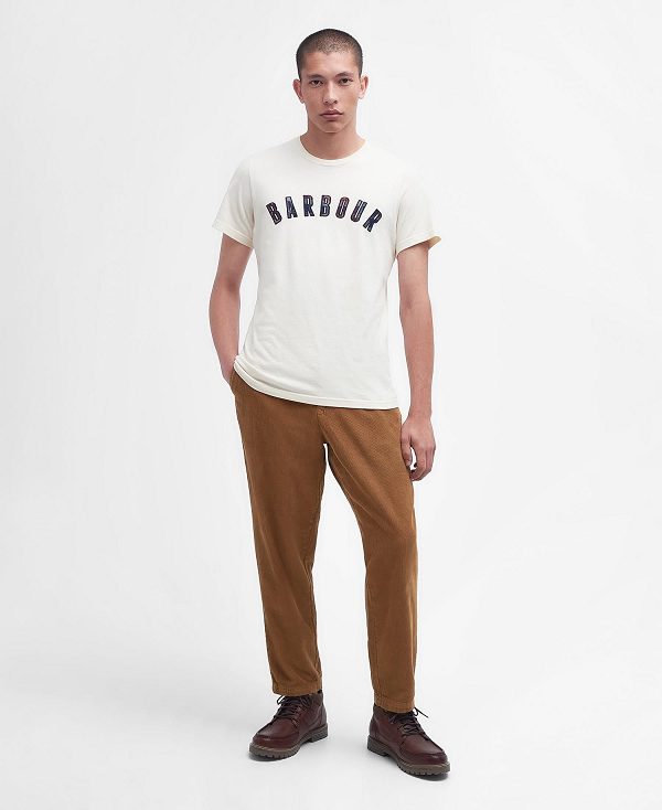 Barbour Ancroft T-shirt White | BABO88295