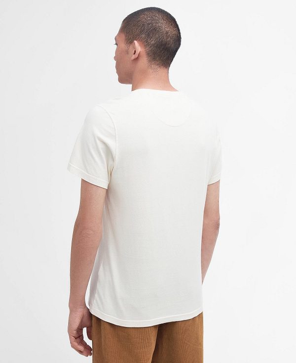 Barbour Ancroft T-shirt White | BABO88295