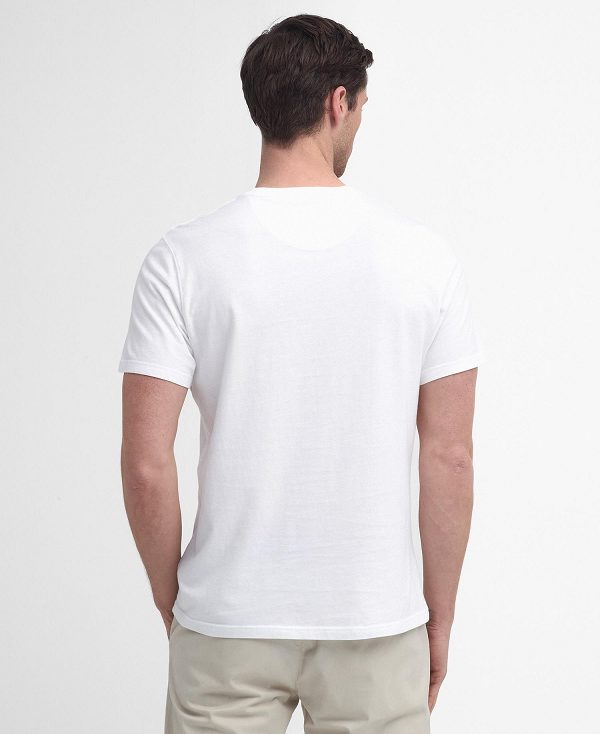 Barbour Ancroft T-shirt White | BABO88419