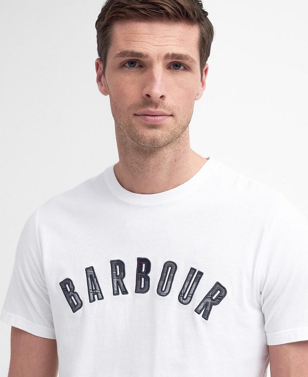 Barbour Ancroft T-shirt White | BABO88419