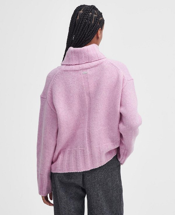 Barbour Anita Rollneck Jumper Lavender Haze | BABO89770