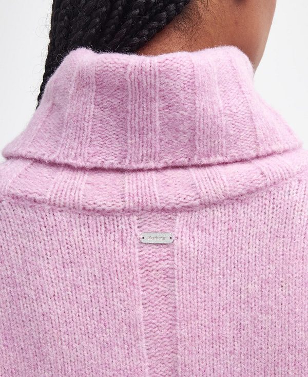 Barbour Anita Rollneck Jumper Lavender Haze | BABO89770