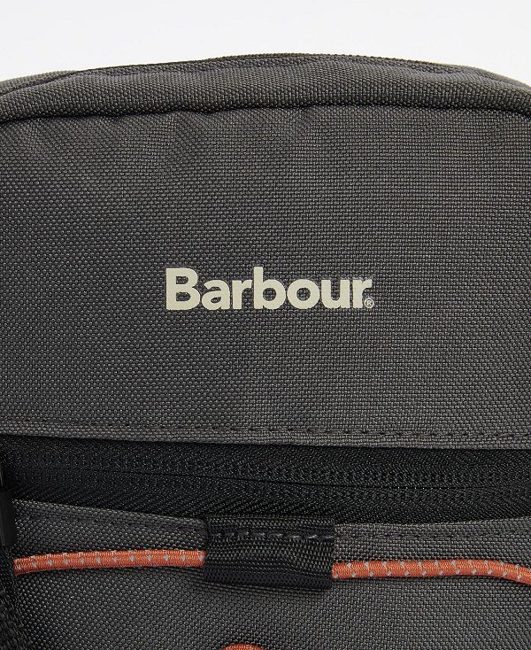 Barbour Arwin Canvas Crossbody Bag Charcoal/Ginger | BABO88948