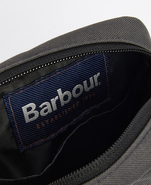 Barbour Arwin Canvas Crossbody Bag Charcoal/Ginger | BABO88948