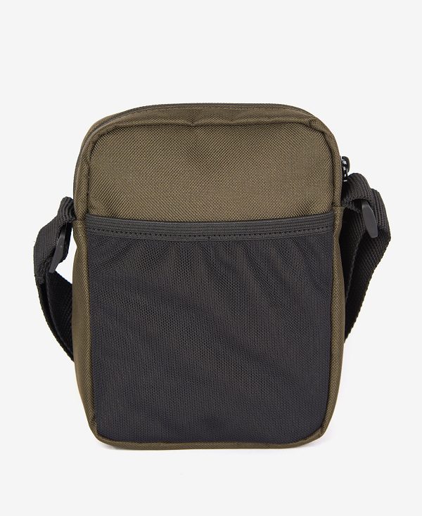 Barbour Arwin Canvas Crossbody Bag Olive/Black | BABO88932