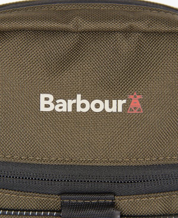 Barbour Arwin Canvas Crossbody Bag Olive/Black | BABO88932