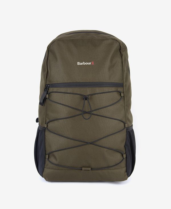 Barbour Arwin Canvas Explorer Backpack Lake/Golden Green | BABO88931