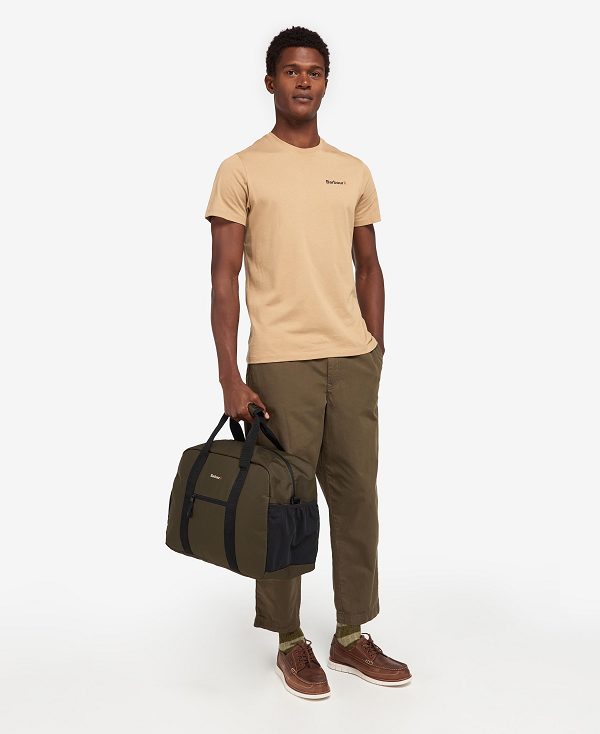 Barbour Arwin Canvas Holdall Olive/Black | BABO88928