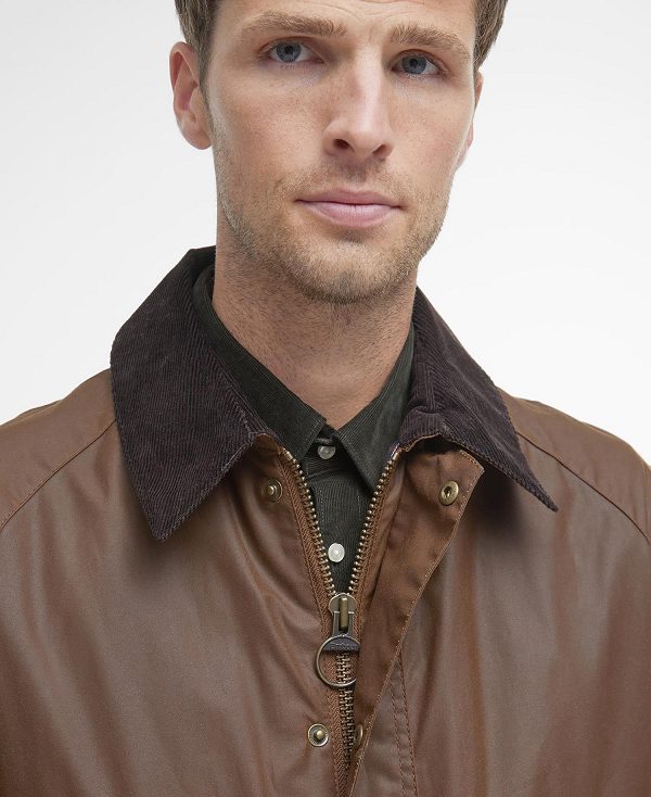 Barbour Ashby Waxed Jacket Bark | BABO87164