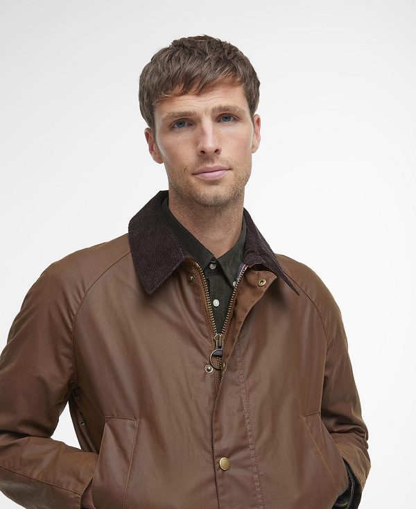 Barbour Ashby Waxed Jacket Bark | BABO87164