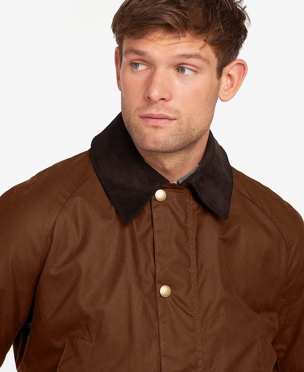 Barbour Ashby Waxed Jacket Bark | BABO87164