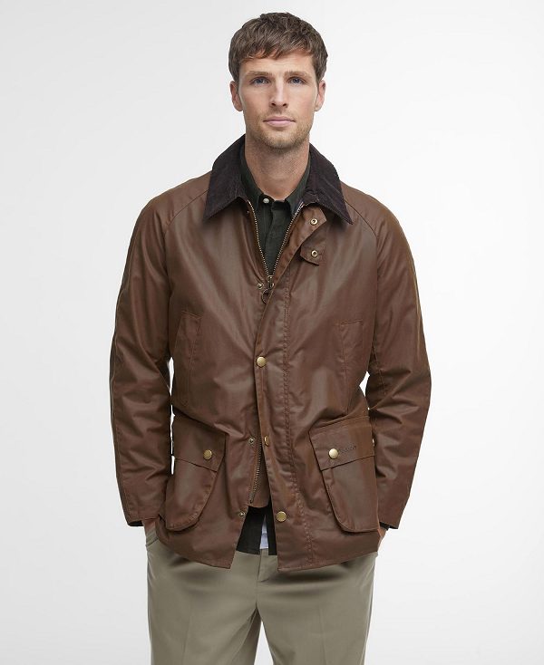 Barbour Ashby Waxed Jacket Bark | BABO87164