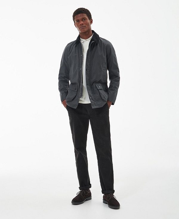 Barbour Ashby Waxed Jacket Grey | BABO87287