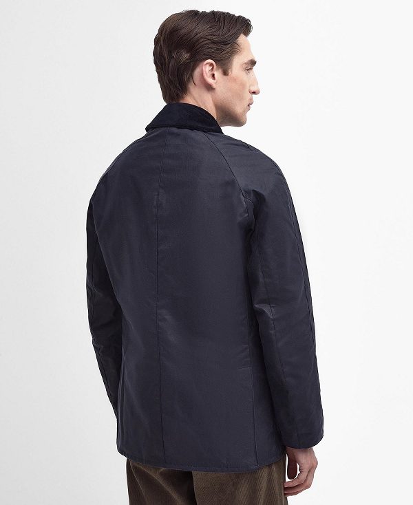 Barbour Ashby Waxed Jacket Navy | BABO87190