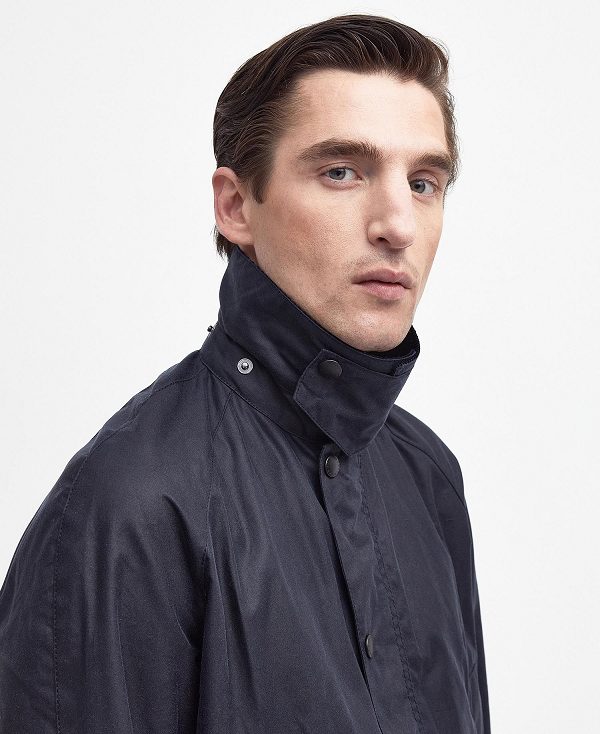 Barbour Ashby Waxed Jacket Navy | BABO87190