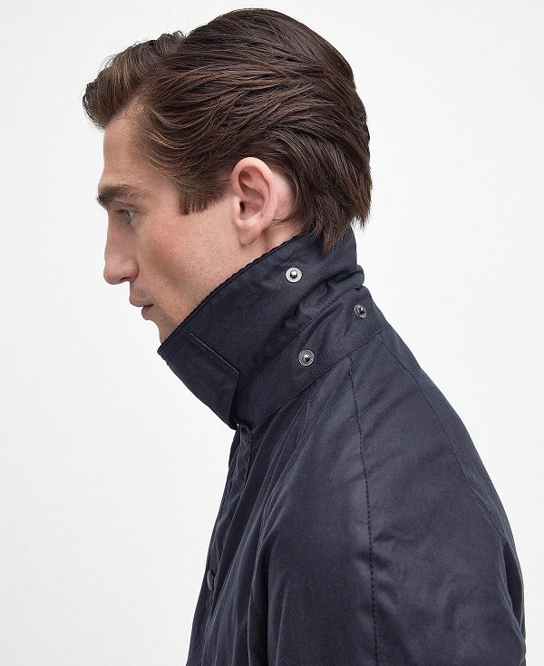 Barbour Ashby Waxed Jacket Navy | BABO87190