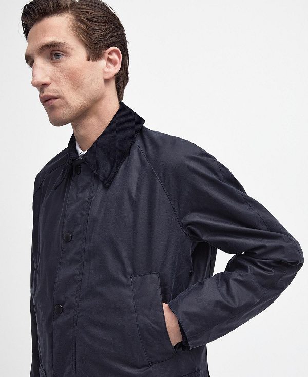 Barbour Ashby Waxed Jacket Navy | BABO87190