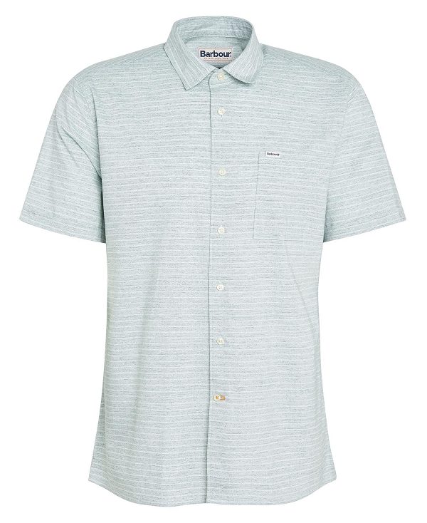 Barbour Ashgill Regular Short-sleeved Shirt Classic Green | BABO87790