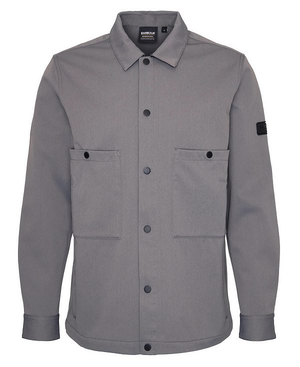 Barbour Aspect Overshirt Grey | BABO87955