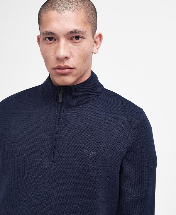 Barbour Avoch Half-zip Jumper Navy | BABO88601