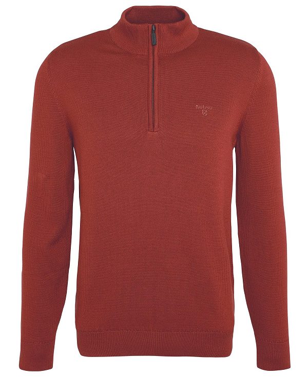 Barbour Avoch Half-zip Jumper Red | BABO88602