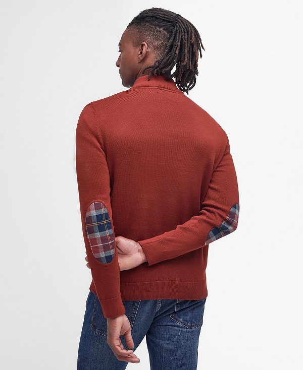 Barbour Avoch Half-zip Jumper Red | BABO88602