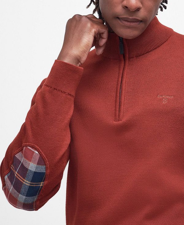 Barbour Avoch Half-zip Jumper Red | BABO88602