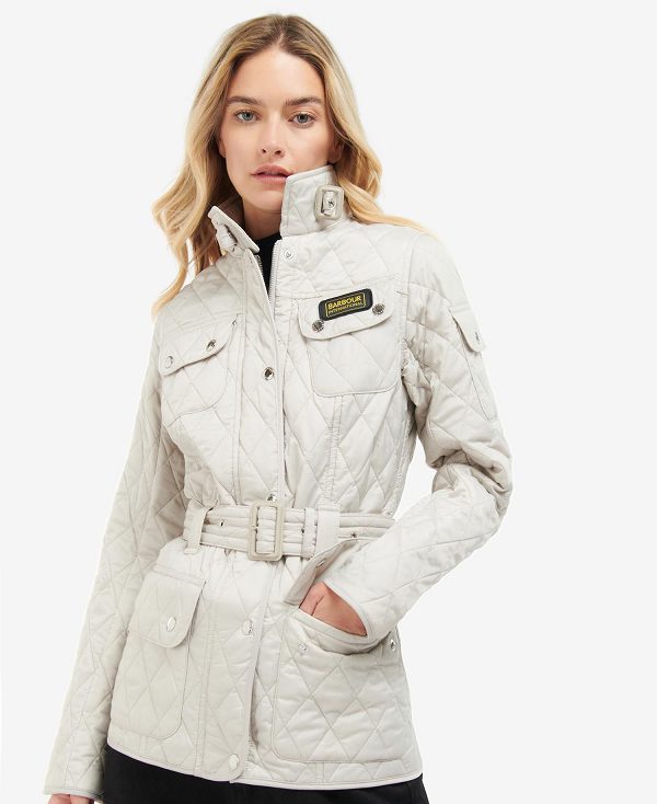 Barbour B.Intl International Quilted Jacket White | BABO89247