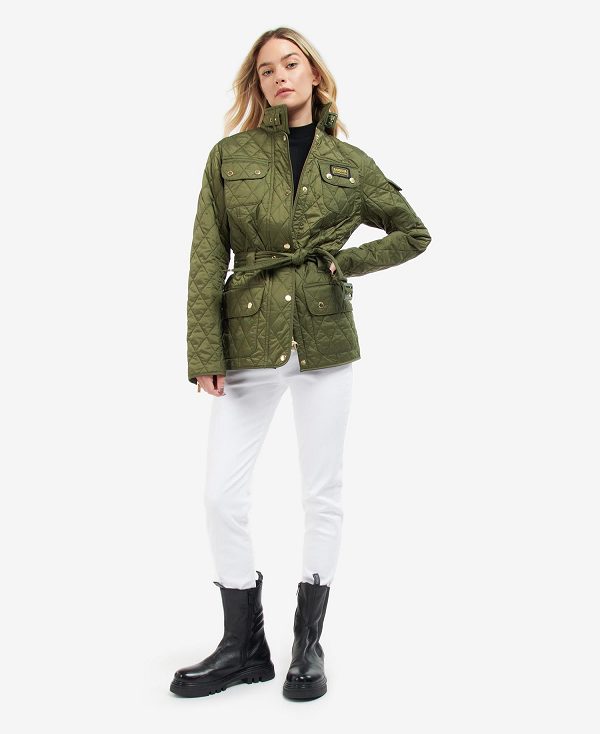 Barbour B.Intl International Quilted Jacket Midnight Green | BABO89250