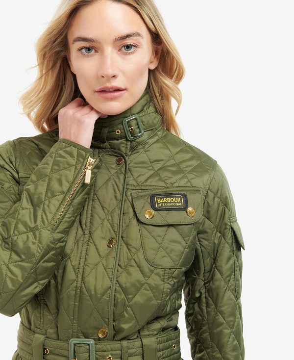 Barbour B.Intl International Quilted Jacket Midnight Green | BABO89250