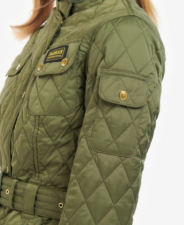 Barbour B.Intl International Quilted Jacket Midnight Green | BABO89250