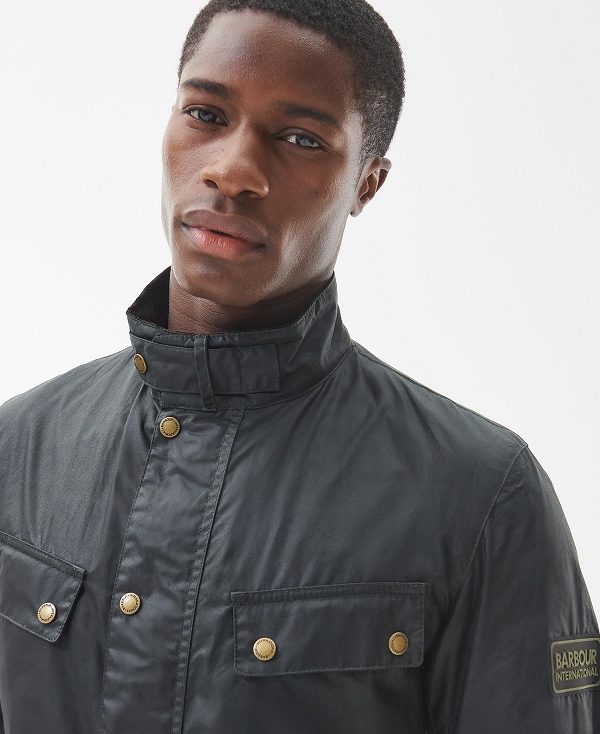 Barbour B.Intl Lightweight Duke Waxed Cotton Jacket Sage | BABO87158