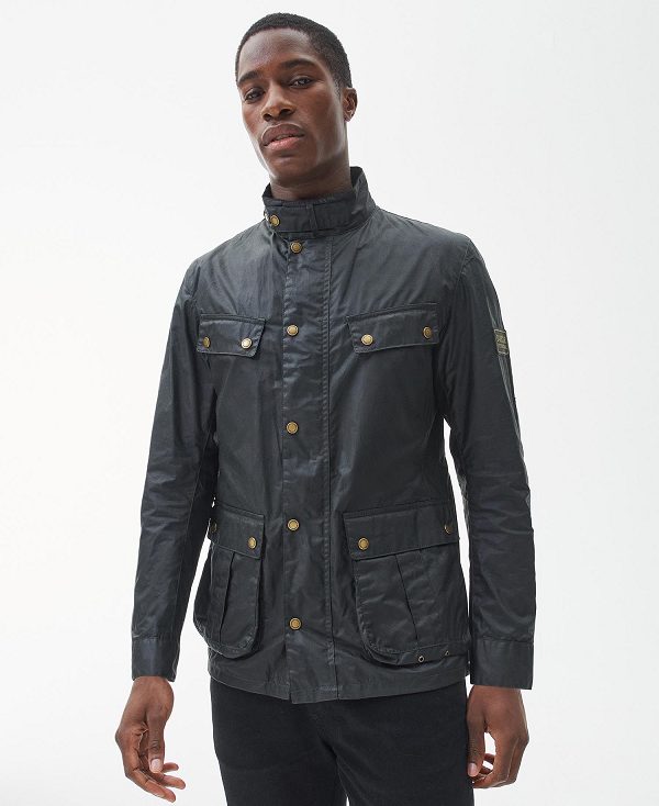 Barbour B.Intl Lightweight Duke Waxed Cotton Jacket Sage | BABO87158