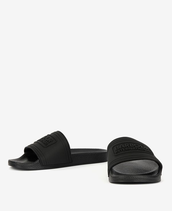 Barbour B.Intl Logo Sliders Classic Black | BABO88881