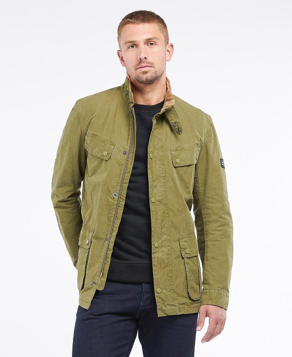 Barbour B.Intl Summer Wash Duke Jacket Dusky Green | BABO87463