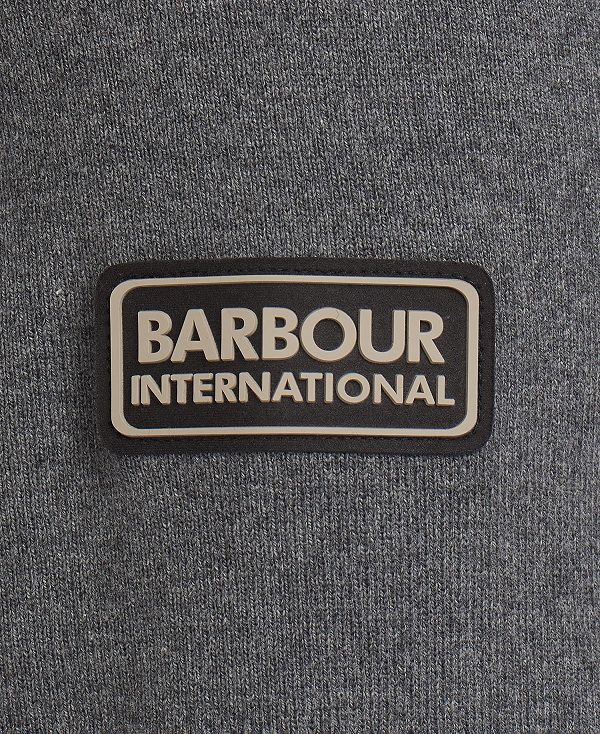 Barbour Baffle Quilted Sweatshirt Storm Marl | BABO88694