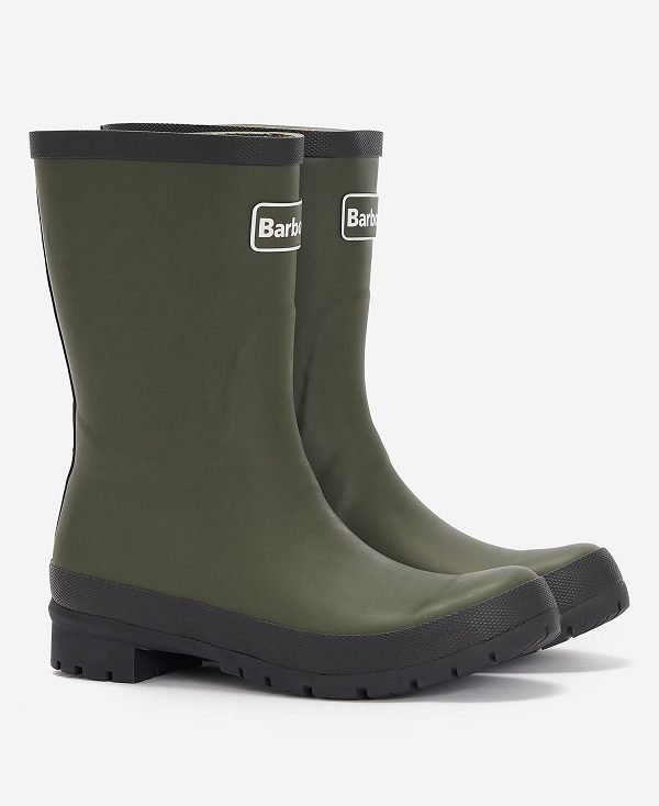 Barbour Banbury Wellington Boots Olive | BABO89916