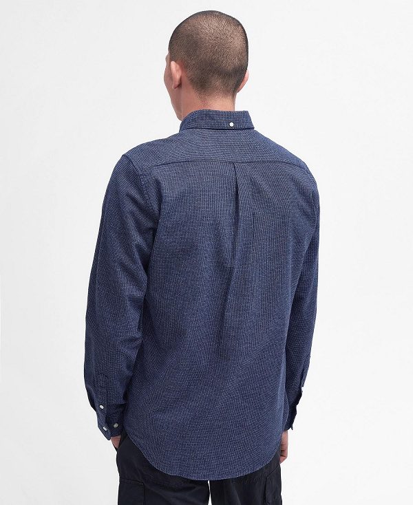 Barbour Bannock Tailored Shirt Navy | BABO87665