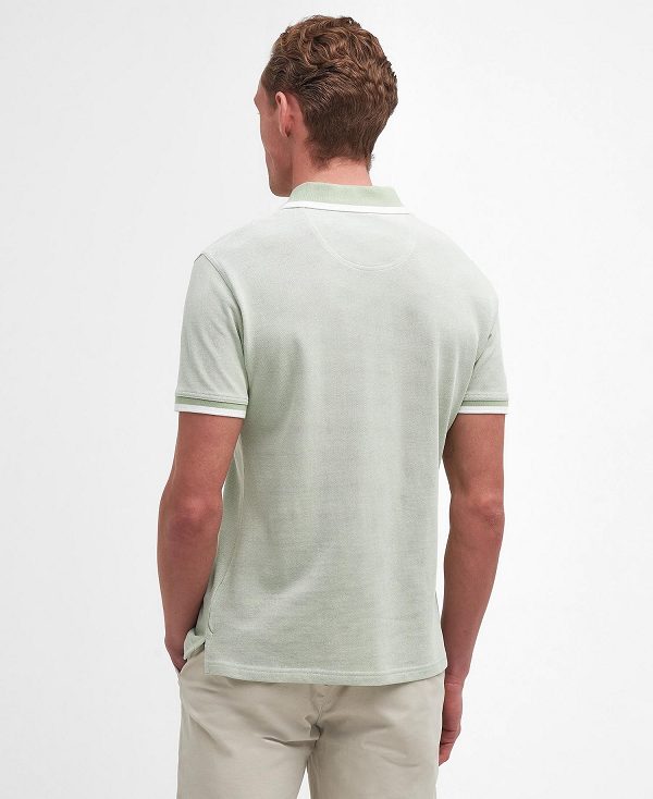 Barbour Barnard Short-sleeved Polo Shirt Vintage Green | BABO88197