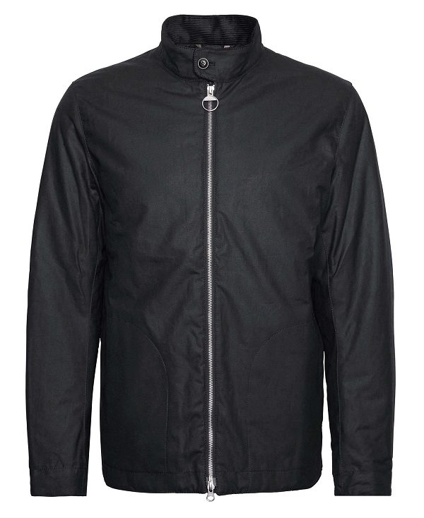 Barbour Barns Waxed Jacket Classic Black | BABO87221