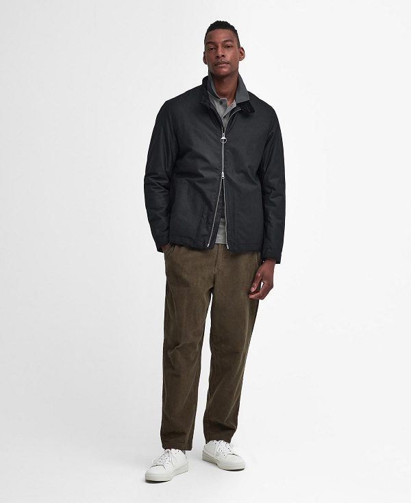 Barbour Barns Waxed Jacket Classic Black | BABO87221