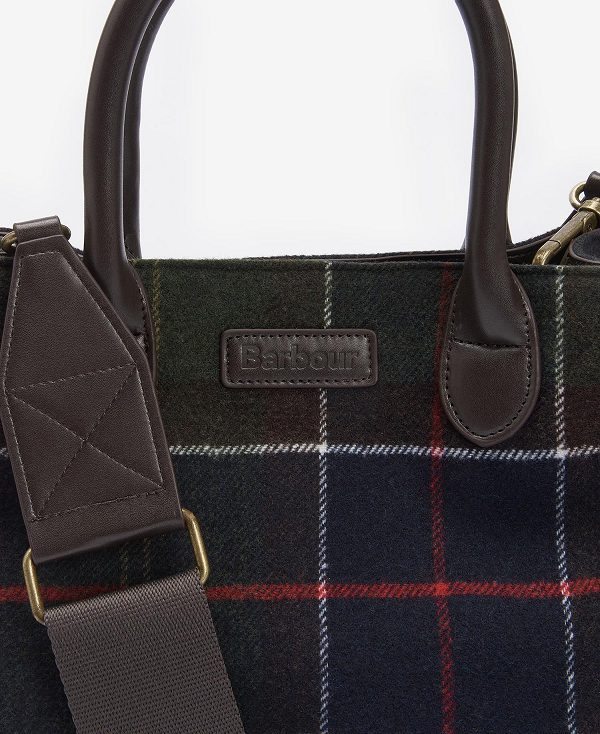 Barbour Barrhill Tartan Tote Bag Classic Tartan | BABO89984